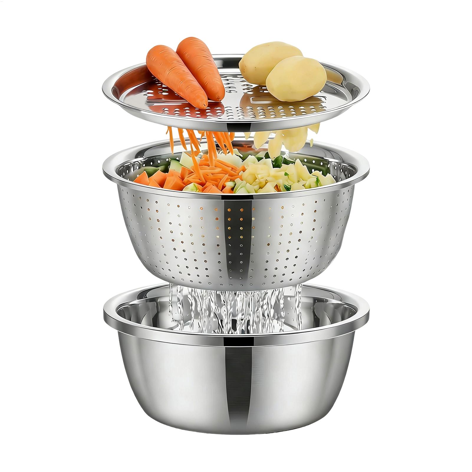 Meal Prep Rice - Passoire égouttoir en acier inoxydable 26