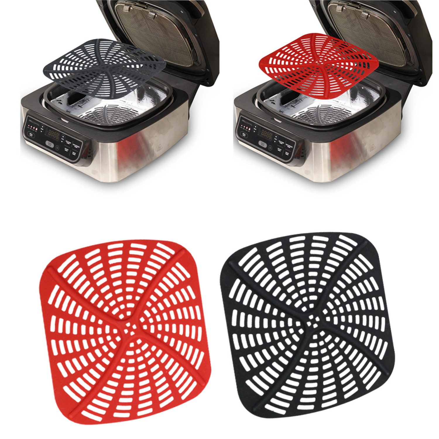 Ninja Air Fryer Af300 - Ensemble de doublures en Silicone réutilisables,