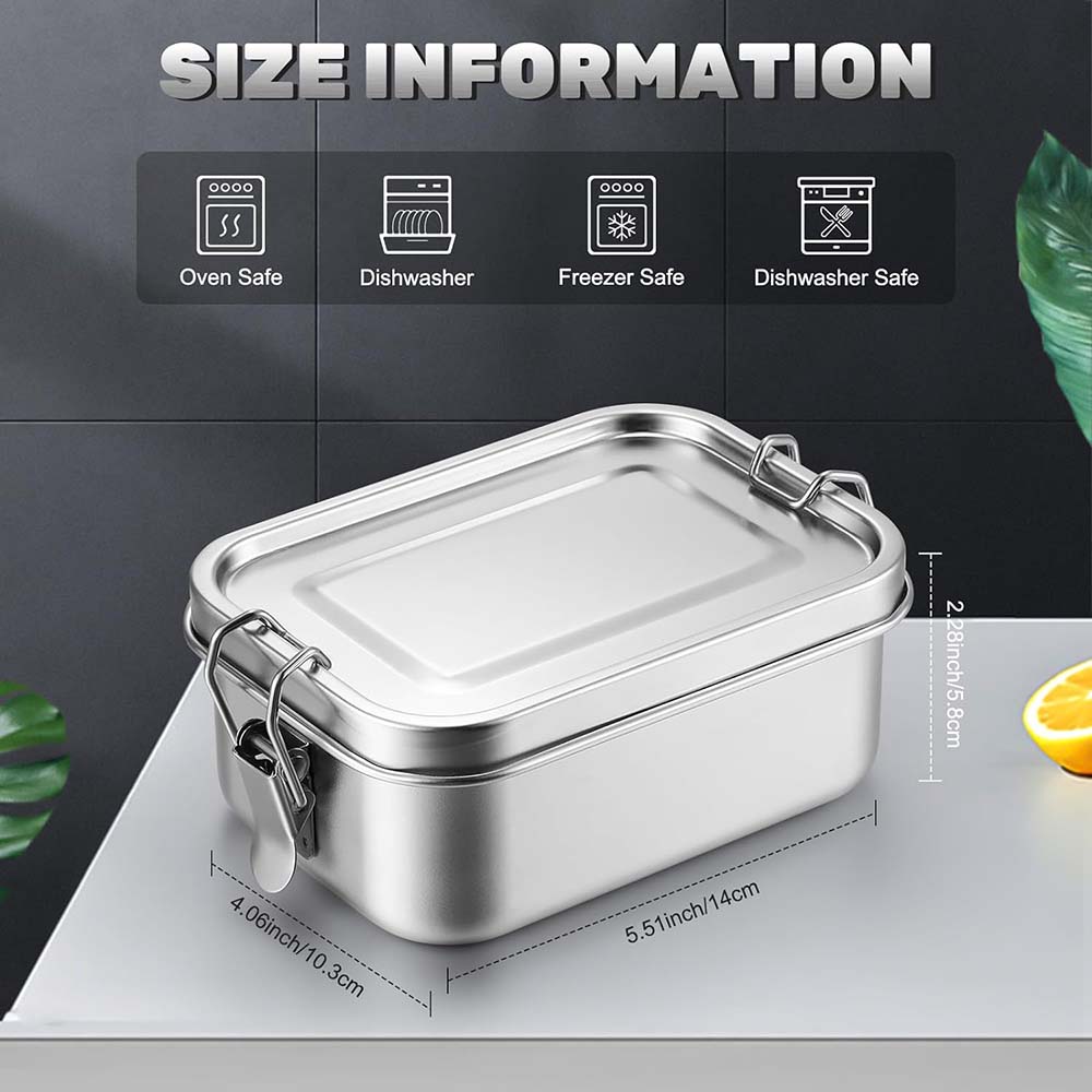 Boîte à Bento en acier inoxyda - Meal Prep Lunch Boxes avis et prix