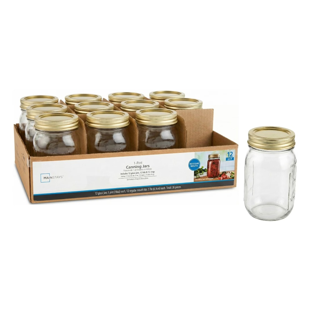 Bocaux Mason Mainstays de 16 o - Meal Preparation avis et prix