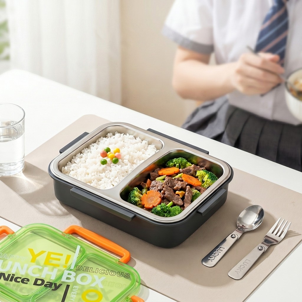 Boîte à lunch bento en acier i - Meal Preparation avis et prix