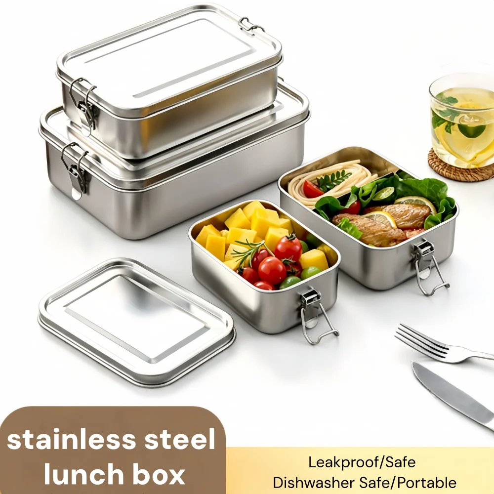 Boîte à lunch en acier inoxyda - Meal Prep Lunch Boxes avis et prix